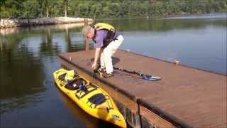 Launching a Kayak from a Dock [upl. by Eikkin446]