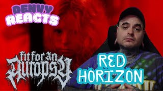 Fit For An Autopsy  Red Horizon REACTION [upl. by Ausoj]