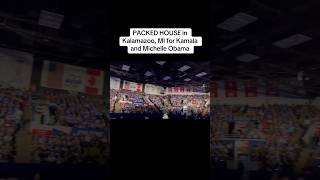 Kamala PACKS ARENA in Kalamazoo MI with Michelle Obama [upl. by Wallraff951]