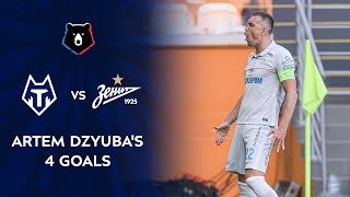 Artem Dzyubas 4 Goals Against FC Tambov  RPL 202021 [upl. by Durwin]