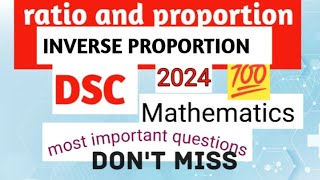 Inverse proportion l useful for all Competitive exams l DSC l appsc maths exam [upl. by Lerner]