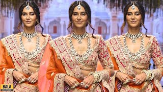 Shibani Dandekar Ramp Walk In Bridal Outfit at Bombay Times Fashion Week 2024 [upl. by Oynotna]