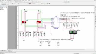 Prueba sumador con CI 74LS83 [upl. by Hymie17]