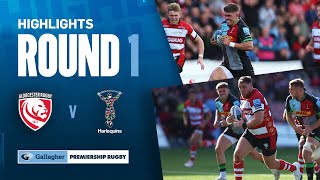 Gloucester v Harlequins  HIGHLIGHTS  Down To The Wire  Gallagher Premiership 202324 [upl. by Noirod238]