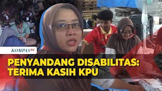 Penyandang Disabilitas Dilibatkan dalam Pelipatan Surat Suara Terima Kasih KPU [upl. by Airitac]