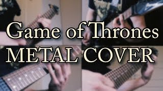 Game of Thrones Theme  Metal Guitar Cover TABS Full HD [upl. by Spindell254]