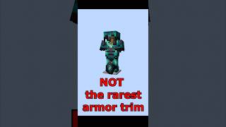 NOT the RAREST Armor Trim in Minecraft minecraft rarest [upl. by Menon]