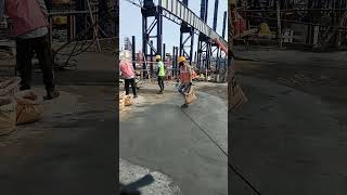 VDF Flooring in industrial construction civil civilengineering civilsite flooring  concrete [upl. by Neelyhtak]