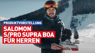 Salomon SPro Supra BOA M  neuer HerrenAlpinskischuh BOAVerschluss  Produktvorstellung [upl. by Norah]