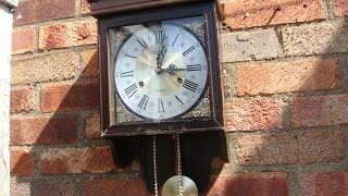 Vintage 31 Day Acctim German  Japan Striking Wall Clock Key Pendulum See Video [upl. by Bever]