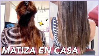 Como matizar el cabello SIN MALTRATARLO✨  Matiza tú cabello muy fácil y económico [upl. by Abba]