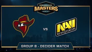 Renegades vs NaVi  Cobblestone  Group B  DreamHack Masters Malmö 2017 [upl. by Anilef680]