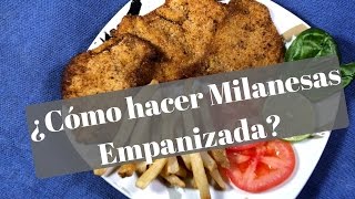 La mejor milanesa empanizada  ¿Cómo preparar una milanesa empanizada [upl. by Femmine269]