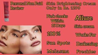 Skin Whitening Cream Review Best Cream For Freckles and Melasma freckles skinwhitening skincare [upl. by Greerson]