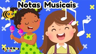 DÓ RÉ MI FA SOL LÁ SI  NOTAS MUSICAIS  ABELHINHA BALU [upl. by Uni]