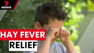 How to ease hay fever symptoms in Australia this spring  7NEWS [upl. by Sinned]