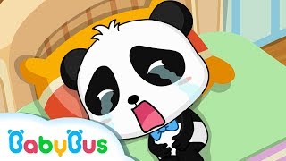 Panda Kiki Gets a Stomachache amp Crying  Eat by Yourself  Good Habits  BabyBus Cartoon [upl. by Rossing]