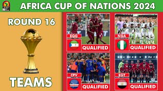 Round 16 Qualified Teams 4 Africa Cup of Nations 2024  Afcon Table Standings Today [upl. by Enirroc]