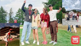 Maja Salvador Joshua Garcia Sofia Andres Playing Golf in CRANS MONTANA Golf OMEGAmajasalvador [upl. by Yellac]