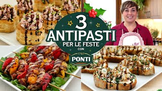 3 ANTIPASTI VELOCI E GUSTOSI PER LE FESTE Ricetta Facile  Fatto in Casa da Benedetta [upl. by Nylasoj]