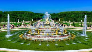 France  Versailles  Palace Fountains Show [upl. by Aidaas]