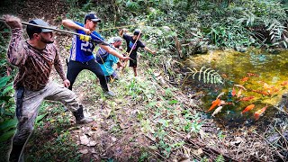 LARGADOS E PERDIDOS  FIZEMOS ARMAS PARA SOBREVIVER NA FLORESTA [upl. by Eimas]