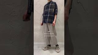 【 2024 SS Collection vm 】plaid loose regular shirt ＆ linen twill balloon pants [upl. by Aynam219]