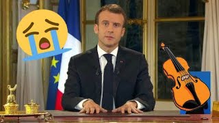 Discours de Macron On sort les violons et verse une petite larme [upl. by Iel]