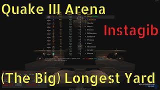 Quake III Arena The Big Longest Yard q3dm17 amp q3dm17  Instagib FFA [upl. by Kate]