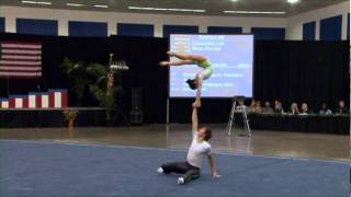 Acrobatic Gymnastics Nationals 2011 Cassie Lim and Brian Kincher Balance [upl. by Hteboj]