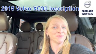 2018 Volvo XC90 T6 Inscription  Quick tour [upl. by Cerys202]