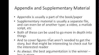 Presentations 10  References and Appendix [upl. by Annohsed]