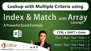 Advanced Lookup Multiple criteria using Index Match with Array concept  Tamil  Prabas MS Office [upl. by Ayiak]