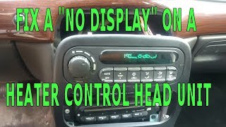 DIY  Car Heater AC  Climate Control quotNo Displayquot Fix CHRYSLER [upl. by Akcired]