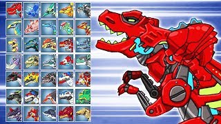 Dino Robot Battle Arena Tyranno Red Assembly  Fights  Eftsei Gaming [upl. by Cilla]