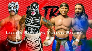 Lucha Bros vs Young Bucks [upl. by Aerdnahs128]