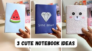 3 DIY Notebook Ideas  Back To School  Cuddle Cloud [upl. by Grochow]