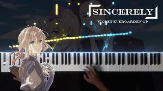 Sincerely  TRUE Violet Evergarden OP ヴァイオレット・エヴァーガーデン Piano [upl. by Ykciv]