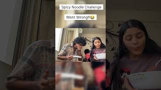 Spicy Noodle Challenge Went Wrong spicynoodles youtubeshorts foodchallenge challenge spicyfood [upl. by Laure149]