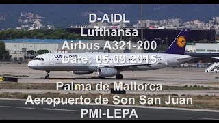 DAIDL Lufthansa Airbus A321200 TAKE OFF Palma de Mallorca PMILEPA 1080p [upl. by Tlihcox385]