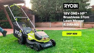 Tame Your Lawn With RYOBIs 18V ONE Lawn Mower Kit [upl. by Astrea888]