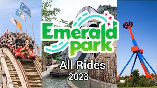 Emerald Park 2023  ALL RIDES POV [upl. by Osgood462]