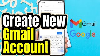 How to Create a New Gmail Account on Android  How to Make Gmail Account [upl. by Mcconaghy]