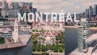 MONTREAL  Old Port  4K Drone Cinematic Footage [upl. by Cooley659]