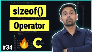 sizeof  Operator In C Language  Full Lecture in Hindi  By Nirbhay Kaushik [upl. by Acissev886]