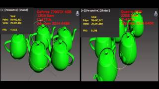 quadro 4000 vs geforce 770gtx in 3ds max [upl. by Kaliski760]