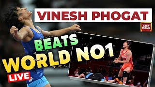 Vinesh Phogat News LIVE Vinesh Phogat Storms Into Wrestling SemiFinals  Paris Olympics LIVE [upl. by Ailerua]