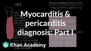 Diagnosis of myocarditis and pericarditis part 1  NCLEXRN  Khan Academy [upl. by Schreck510]