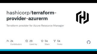 GitHub  hashicorpterraformproviderazurerm Terraform provider for Azure Resource Manager [upl. by Descombes]