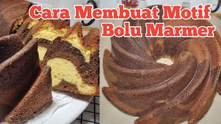 Cara Membuat Motif Bolu Marmer [upl. by Akkim]